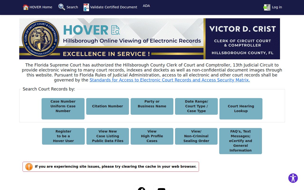 Plant City residents directory HOVER court search