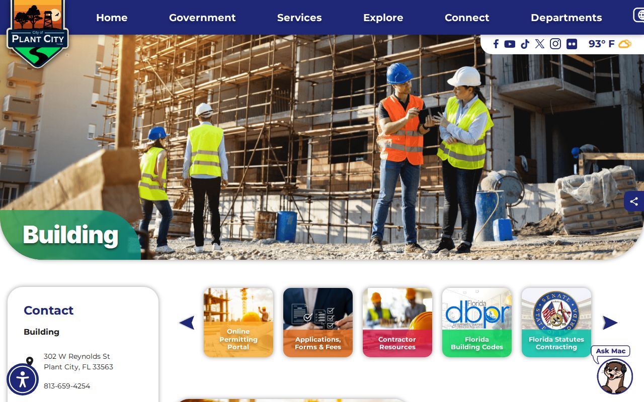 Plant City street directory building records