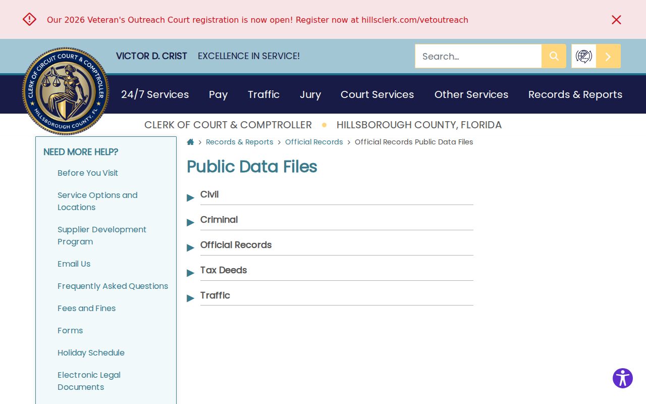 Plant City street directory public data files